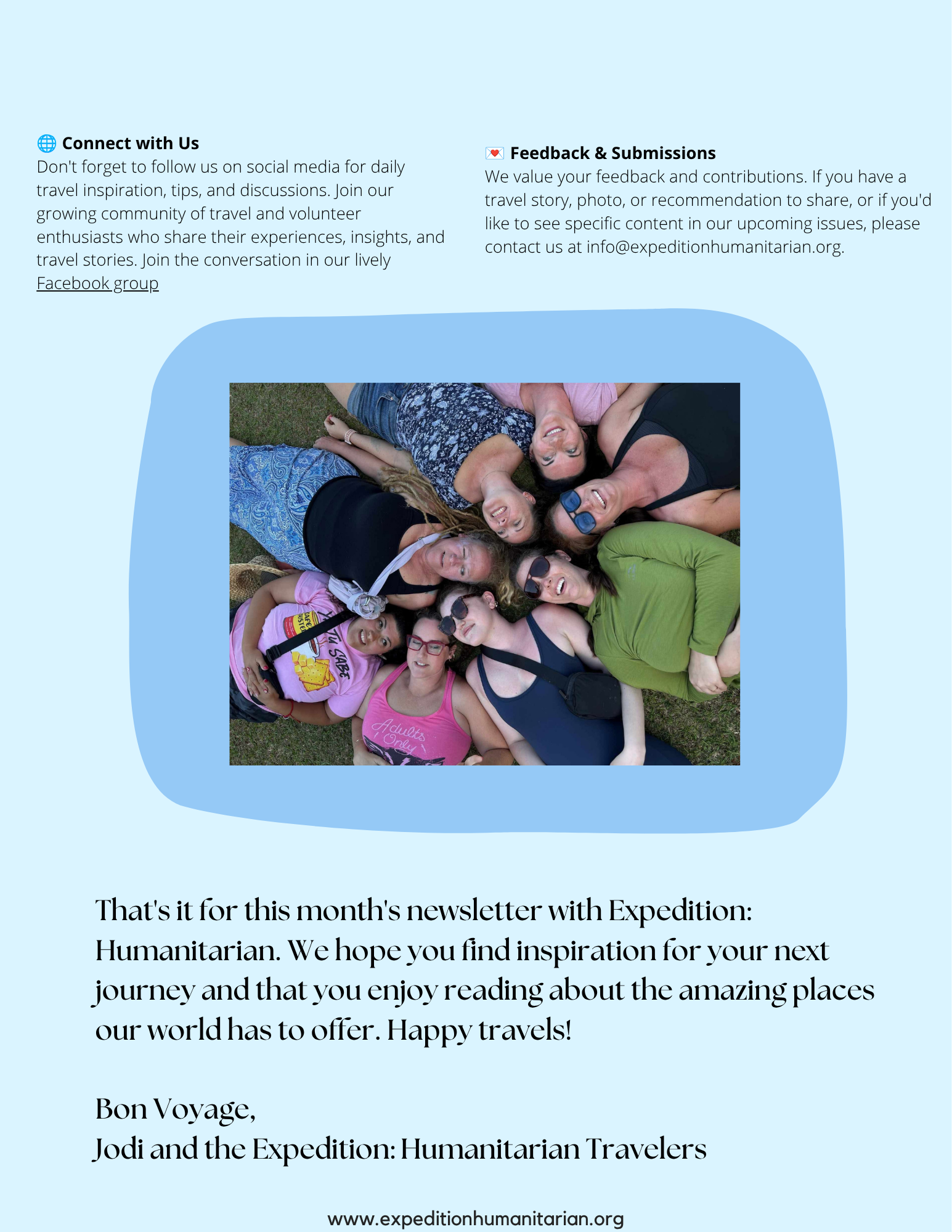 The Expedition: Humanitarian April Newsletter — page 3