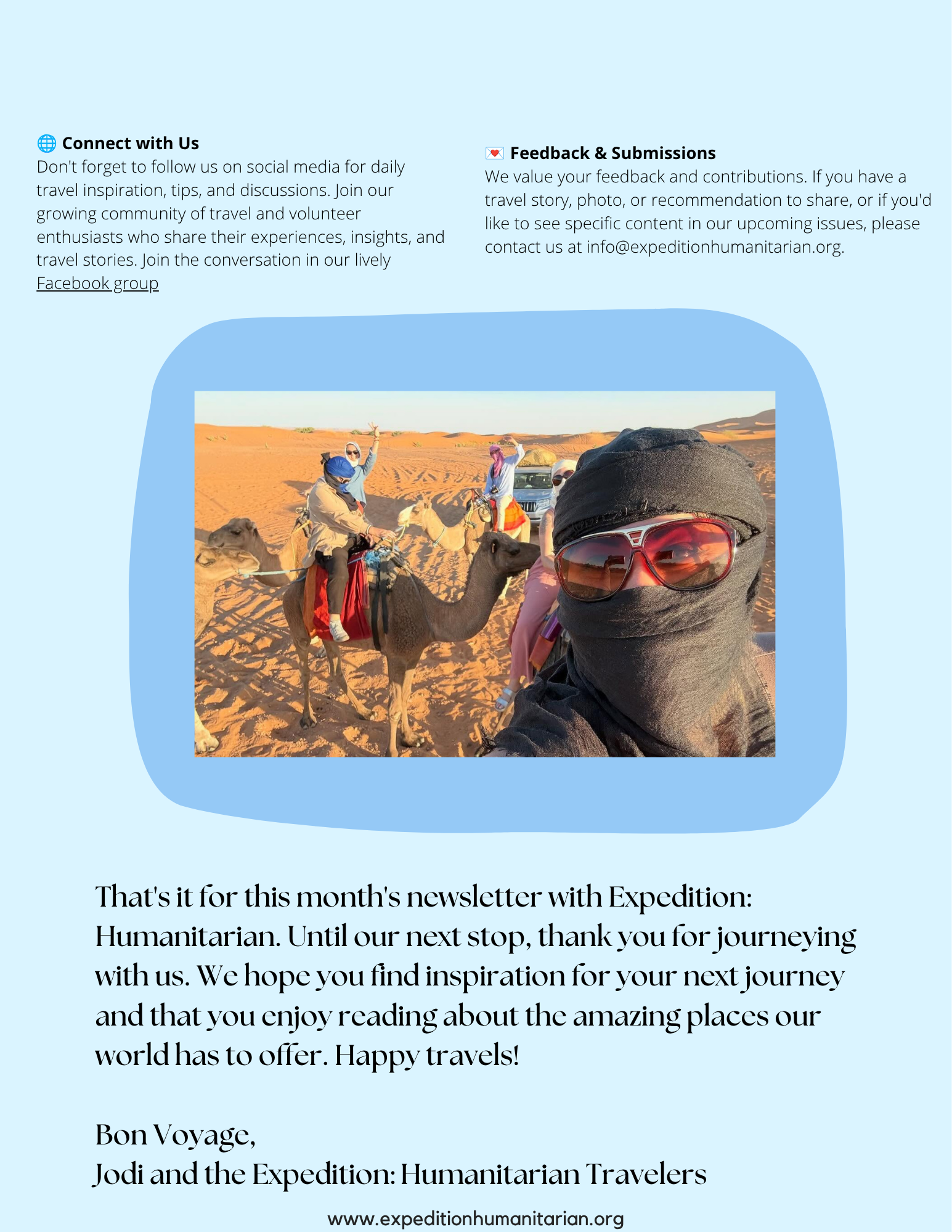 The Expedition: Humanitarian January Newsletter — page 3