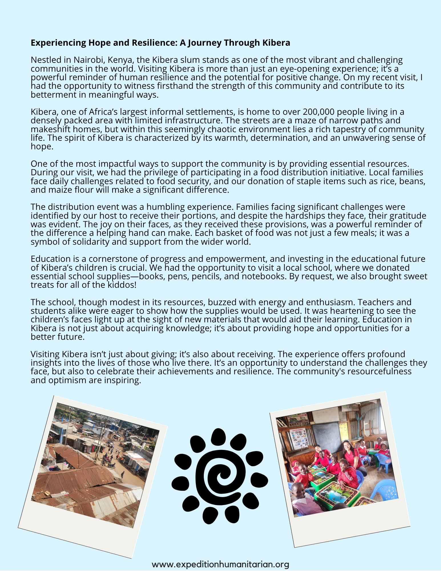 The Expedition: Humanitarian July 2024 Blog — page 2