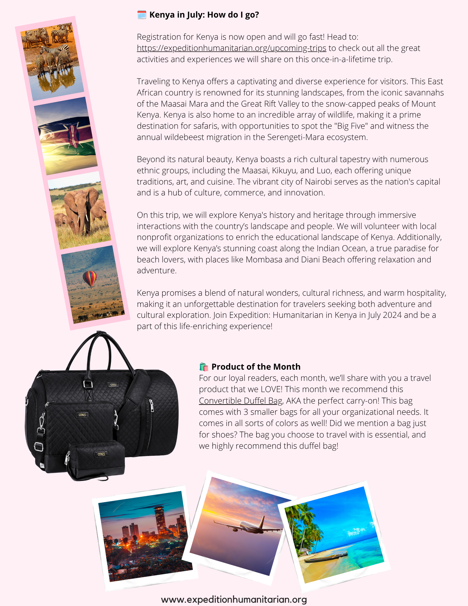 The Expedition: Humanitarian November 2023 Newsletter — page 2