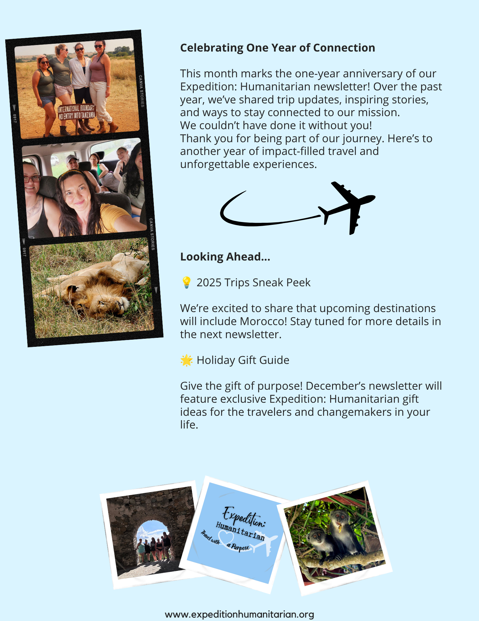 The Expedition: Humanitarian November Newsletter — page 2